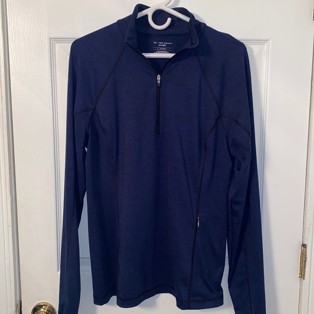 Tek Gear Drytek Navy 1/4 zip jacket